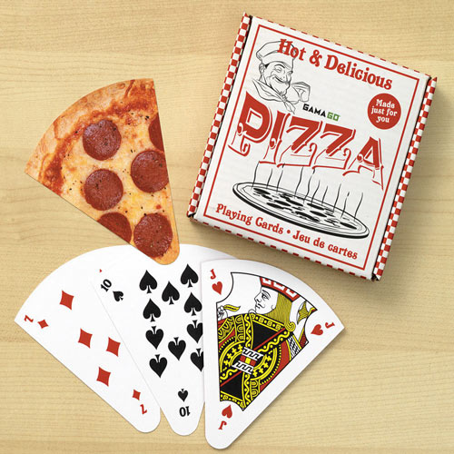Pizza Shaped Playing Cards