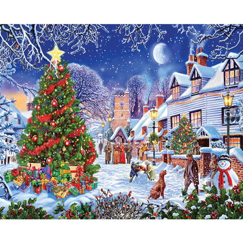 Village Christmas Tree 1000 Piece Jigsaw Puzzle