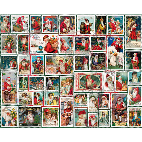 Santa Stamps 1000 Piece Jigsaw Puzzle