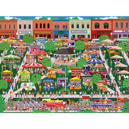 Small Town Summer Fair 300 Large Piece Jigsaw Puzzle
