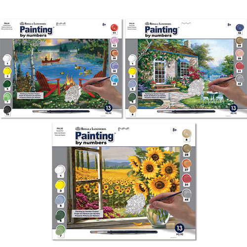 Set of 3: Painting by Numbers Summer Kits
