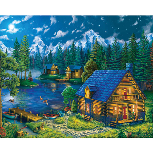 Forest Cabin 1000 Piece Jigsaw Puzzle