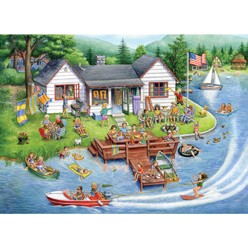 Lake House 1000 Piece Jigsaw Puzzle
