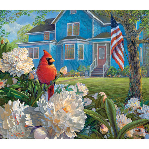 Red, White and Blue Visitor 550 Piece Jigsaw Puzzle