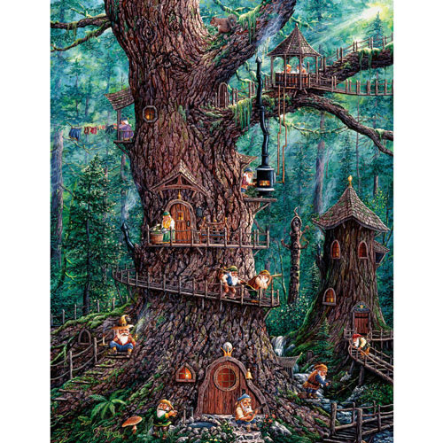 Forest Gnomes 1000 Piece Jigsaw Puzzle