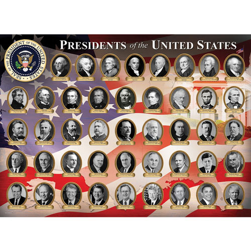 Presidents of the United States 1000 Piece Jigsaw Puzzle