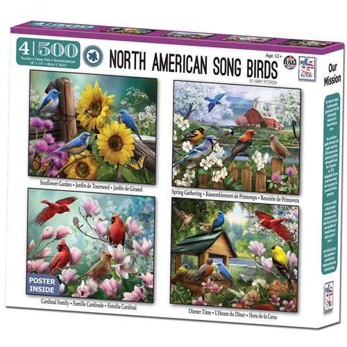North American Song Birds 4 in 1 Multipack Set