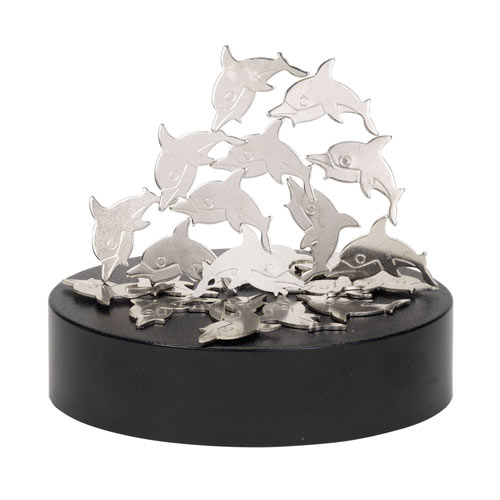 Dolphins Magnetic Sculpture