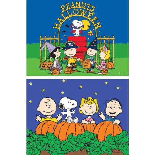Set of 2: Halloween Peanuts® 100 Piece Jigsaw Puzzles