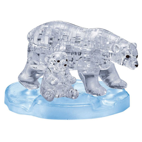 Polar Bears 3D Crystal Puzzle