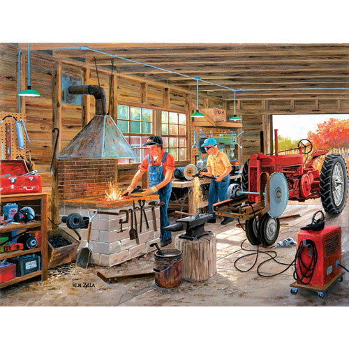 Metal Shop 500 Piece Jigsaw Puzzle