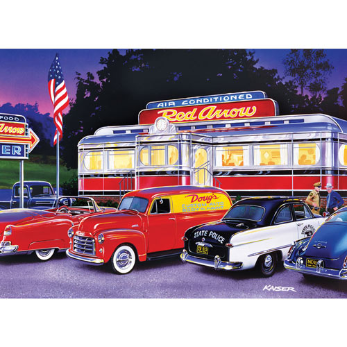 Dinner at the Red Arrow 1000 Piece Jigsaw Puzzle
