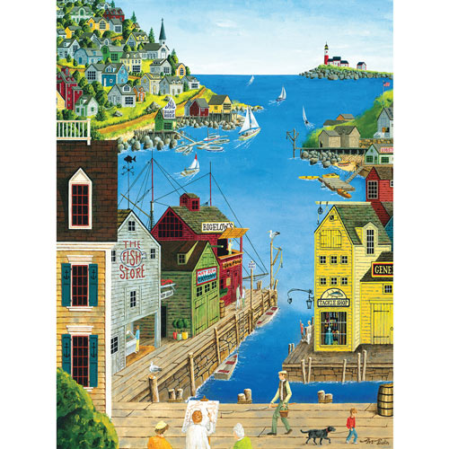 A Walk on the Pier 300 Large Piece Jigsaw Puzzle