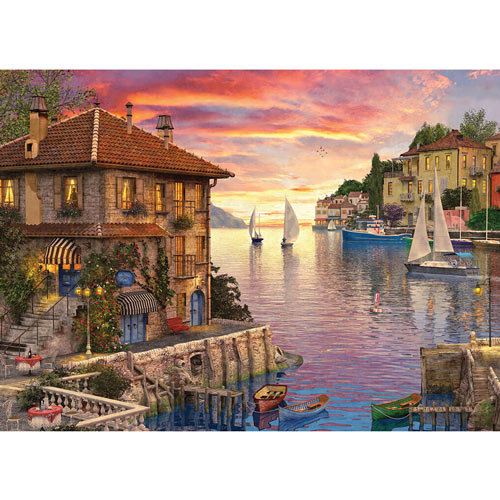 Mediterranean Harbor 1000 Piece Jigsaw Puzzle
