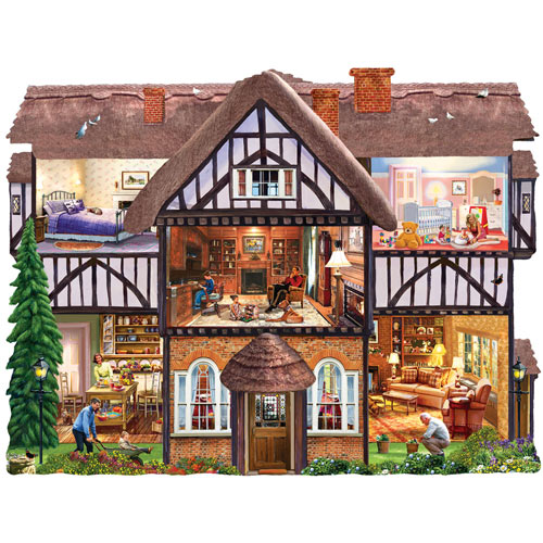 Summer House 1000 Piece Shaped Jigsaw Puzzle