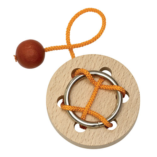 Trapped Wooden String Puzzle