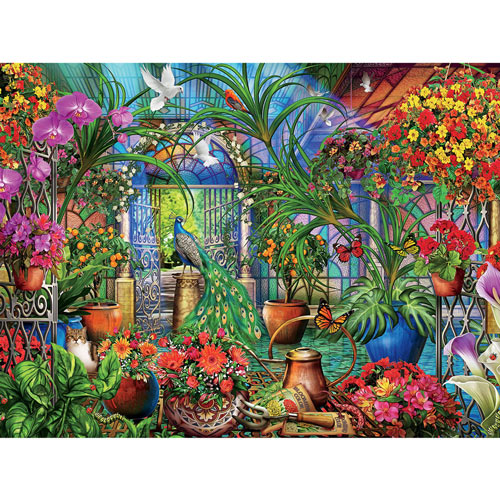 Tropical Greenhouse 1500 Piece Giant Jigsaw Puzzle