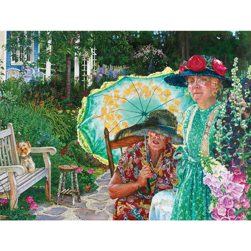 Two Ladies and a Dog 1000 Piece Jigsaw Puzzle