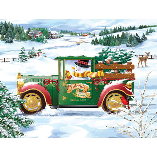 Snowman Delivery 300 Large Piece Jigsaw Puzzle
