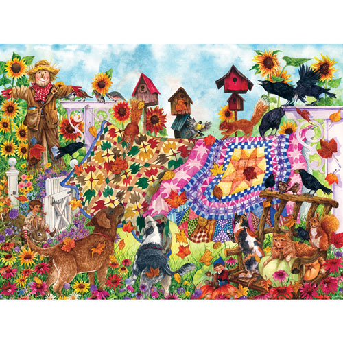 Autumn Garden Quilt 1000 Piece Jigsaw Puzzle