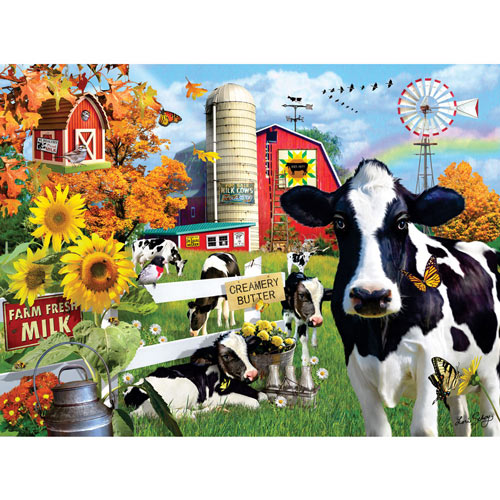 Dairy Farm 300 Large Piece Jigsaw Puzzle