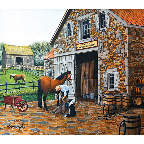Coppery and Stables 300 Large Piece Jigsaw Puzzle