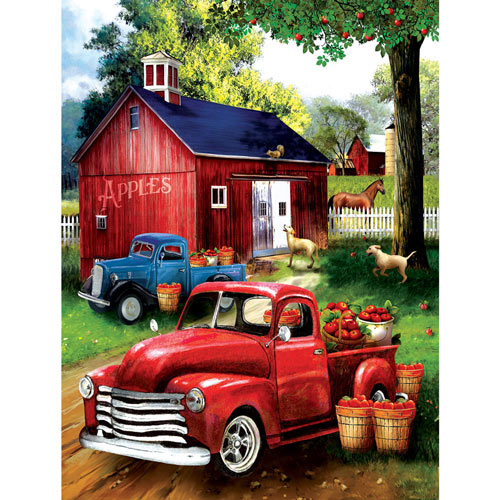 Apples for Sale 300 Large Piece Jigsaw Puzzle