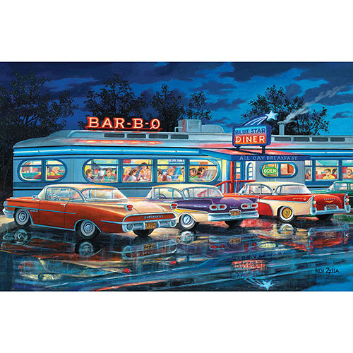 At the Bar-B-Q 300 Large Piece Jigsaw Puzzle