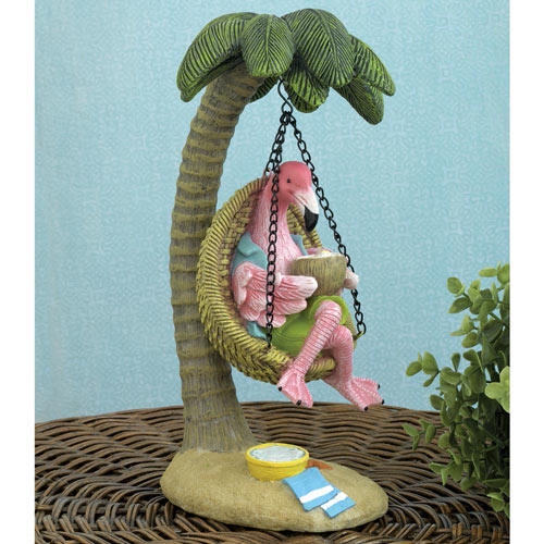 Swinging Flamingo Statue