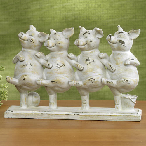 Dancing Pigs Statue