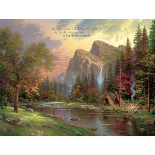 The Mountains Declare His Glory 300 Large Piece Jigsaw Puzzle