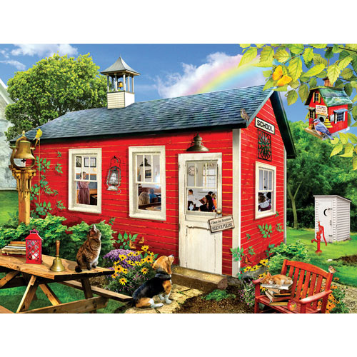 Little Red Schoolhouse 300 Large Piece Jigsaw Puzzle