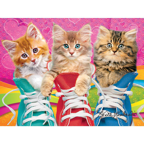 Sneaky Cats 350 Large Piece Jigsaw Puzzle