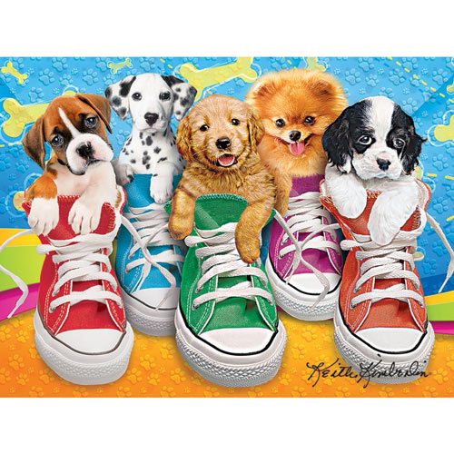 Sneaky Pups 350 Large Piece Jigsaw Puzzle