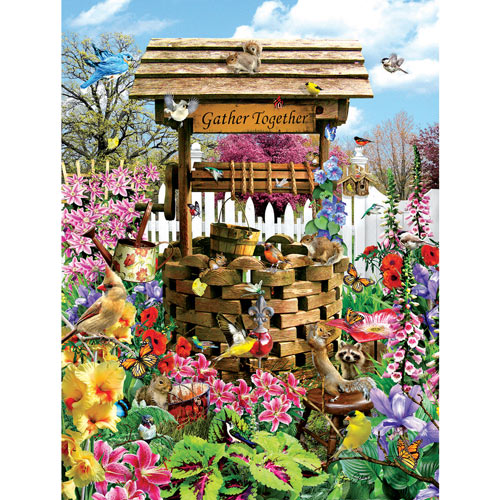 Wishing Well 300 Large Piece Jigsaw Puzzle