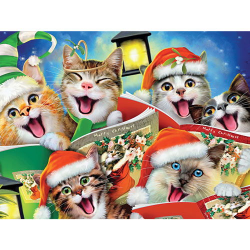 Caroling Kitties 550 Piece Jigsaw Puzzle