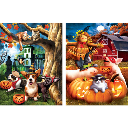 Set of 2: Tom Wood 300 Large Piece Jigsaw Puzzles