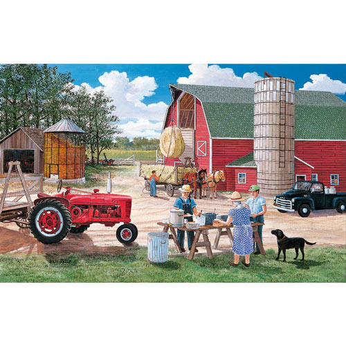 Haymaker's Lunch 550 Piece Jigsaw Puzzle
