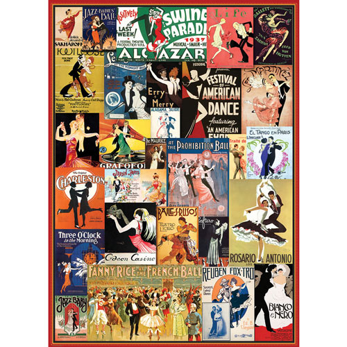 Vintage Dance 1000 Piece Collage Puzzle