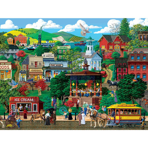 Town Square Festival 300 Large Piece Jigsaw Puzzle