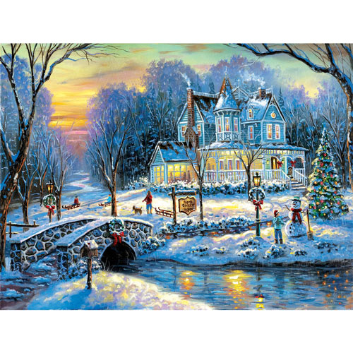 A White Christmas 300 Large Piece Jigsaw Puzzle