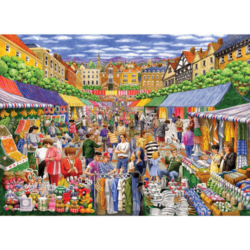 A Day at the Marketplace 1000 Piece Jigsaw Puzzle
