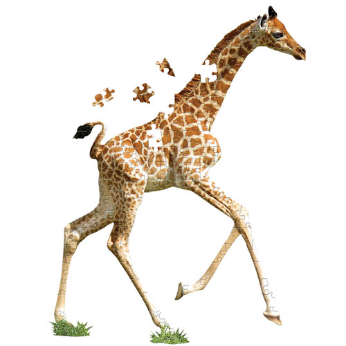 I am Lil Giraffe 100 Large Piece Shaped Jigsaw Puzzle