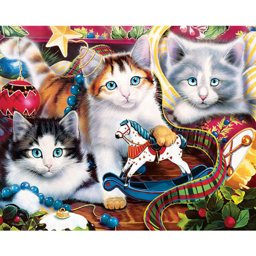 Kitten Trimmings 1000 Piece Jigsaw Puzzle