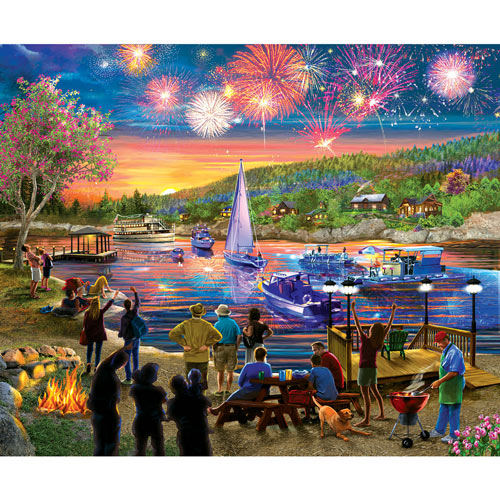 Summer Fireworks 300 Large Piece Jigsaw Puzzle