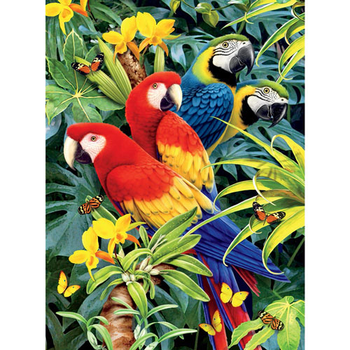 Majestic Macaws 1000 Piece Jigsaw Puzzle