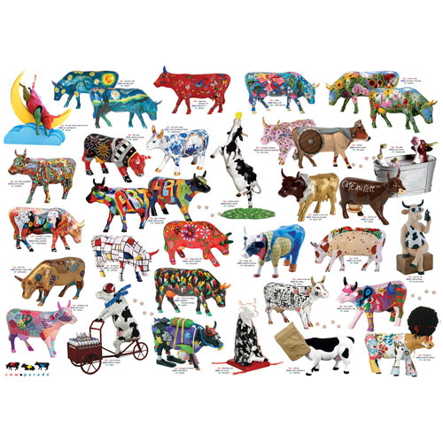 Cow Parade 1000 Piece Jigsaw Puzzle