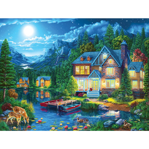 House Near the Lake 300 Large Piece Jigsaw Puzzle