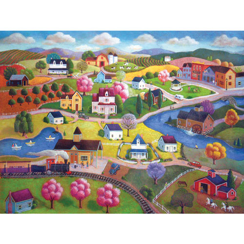 Spring Colors 500 Piece Jigsaw Puzzle