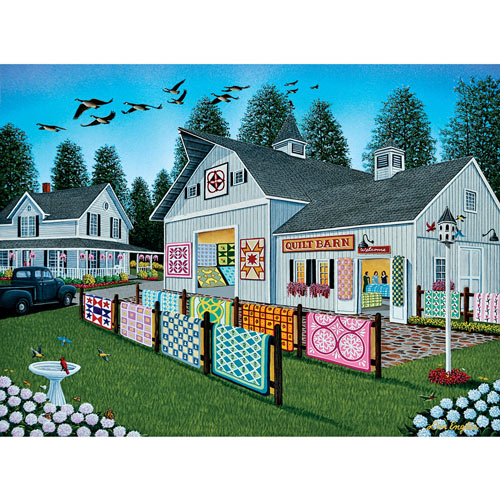 Welcome to the Quilt Barn 300 Large Piece Jigsaw Puzzle
